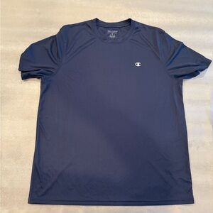 Champion Men's Deep Blue Running Short Sleeve Tee. Size XL
